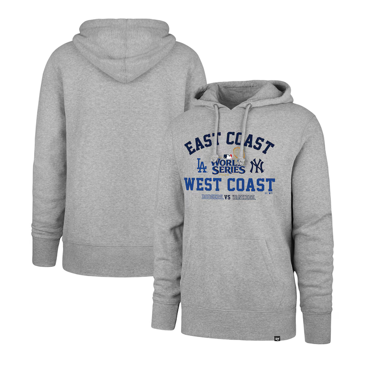 New York Yankees vs. Los Angeles Dodgers '47 2024 World Series Matchup Pullover Hoodie - Gray