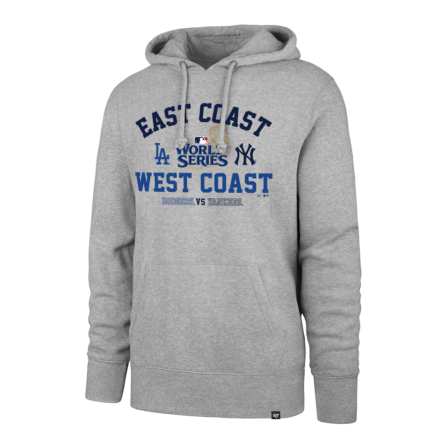 New York Yankees vs. Los Angeles Dodgers '47 2024 World Series Matchup Pullover Hoodie - Gray