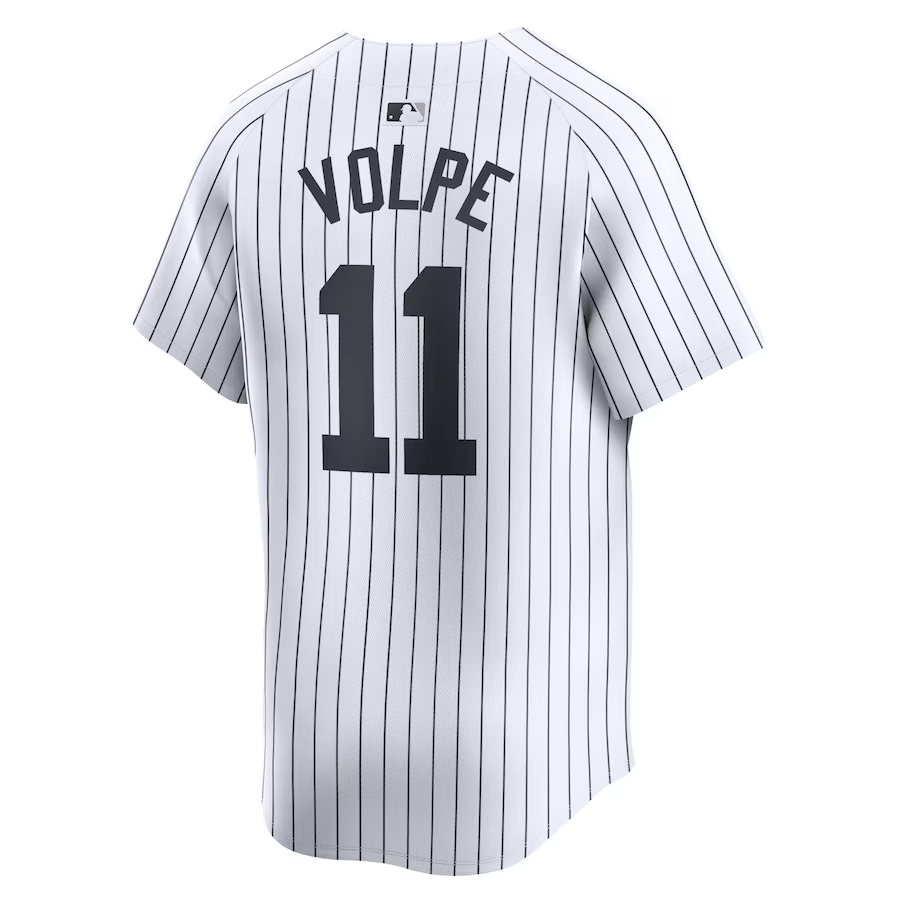 New York Yankees Anthony Volpe Nike White Home Limited Player Name Jersey