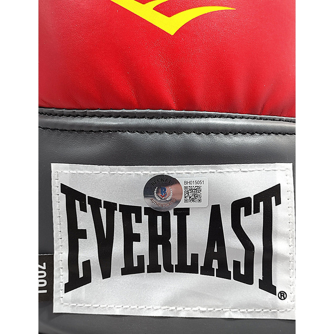 Mia St. John Signed Everlast Red Boxing Glove with The Knockout Inscription Beckett COA