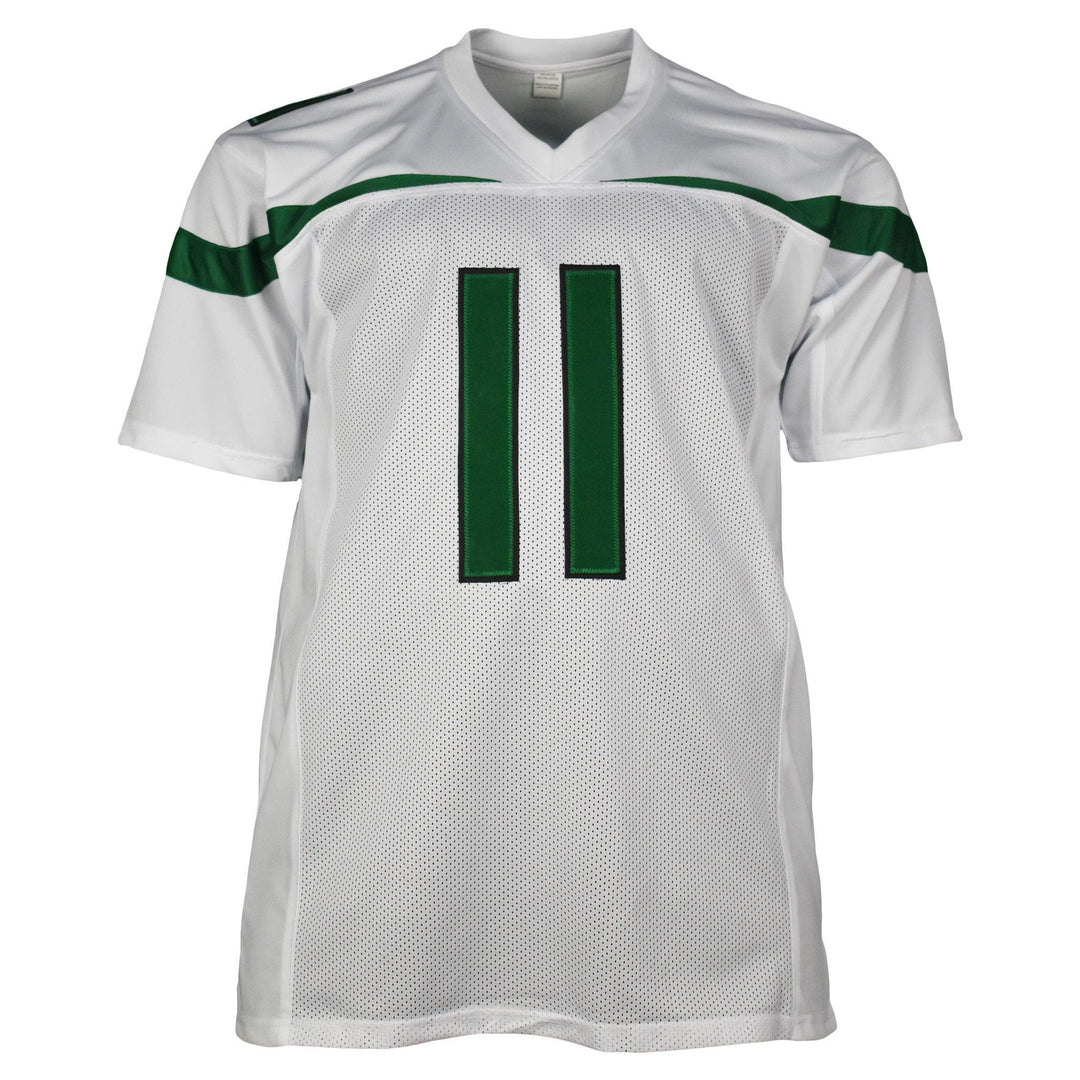 Denzel Mims Signed Pro-Edition White Football Jersey (JSA)