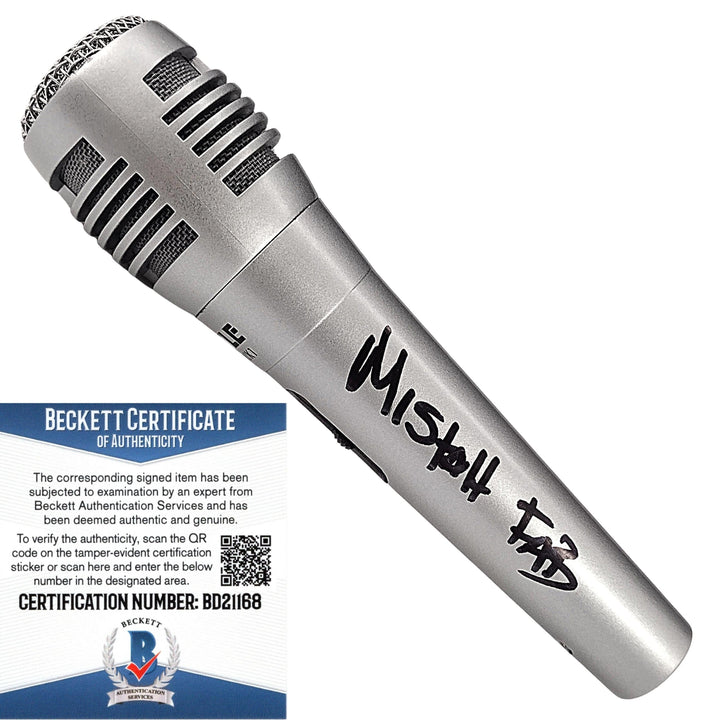 Mistah F.A.B. Signed Microphone West Coast Hyphy Rapper Proof Photo Beckett COA