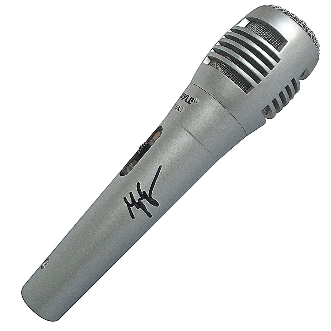 Morgan Evans Signed Microphone Country Music Proof Photo Beckett Authentic Auto COA
