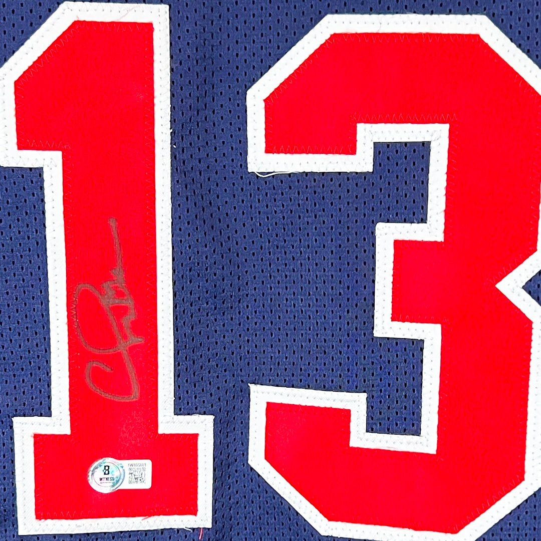 Chris Mullin Signed USA Olympic Basketball Jersey (Beckett)