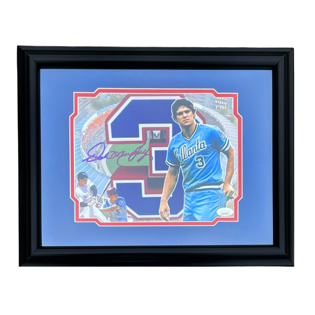 Dale Murphy Signed Atlanta Pose 1 Baseball Framed 8x10 Photo (JSA)