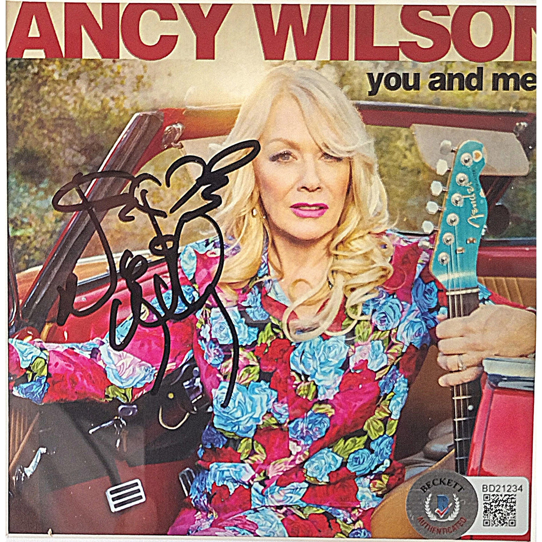 Nancy Wilson Signed You and Me CD Booklet Framed Matted Beckett Authentic Auto COA