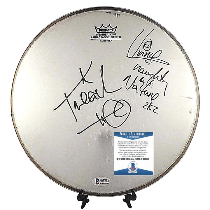 Naughty By Nature Signed Remo 10 Inch Drumhead, Hip Hop Horray, O.P.P., Beckett COA