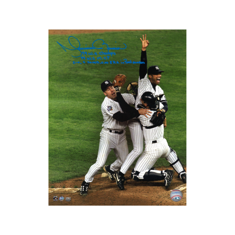 Mariano Rivera New York Yankees Autographed Signed Inscribed 1999 WS 11x14 Photo (CX Auth)