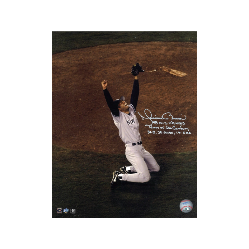 Mariano Rivera New York Yankees Autographed Signed Inscribed 1998 WS 11x14 Photo (CX Auth)