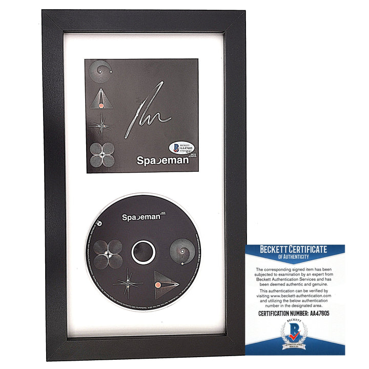 Nick Jonas Signed Spaceman CD Album Cover Insert Framed Beckett Authentic Auto COA