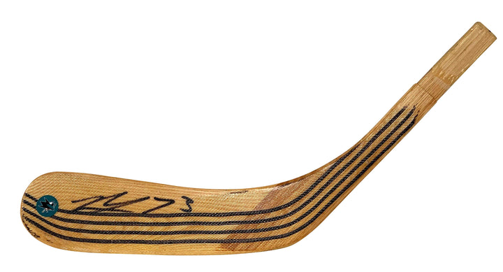Noah Gregor Signed San Jose Sharks Hockey Stick Blade, Proof Photo, Beckett Auto COA