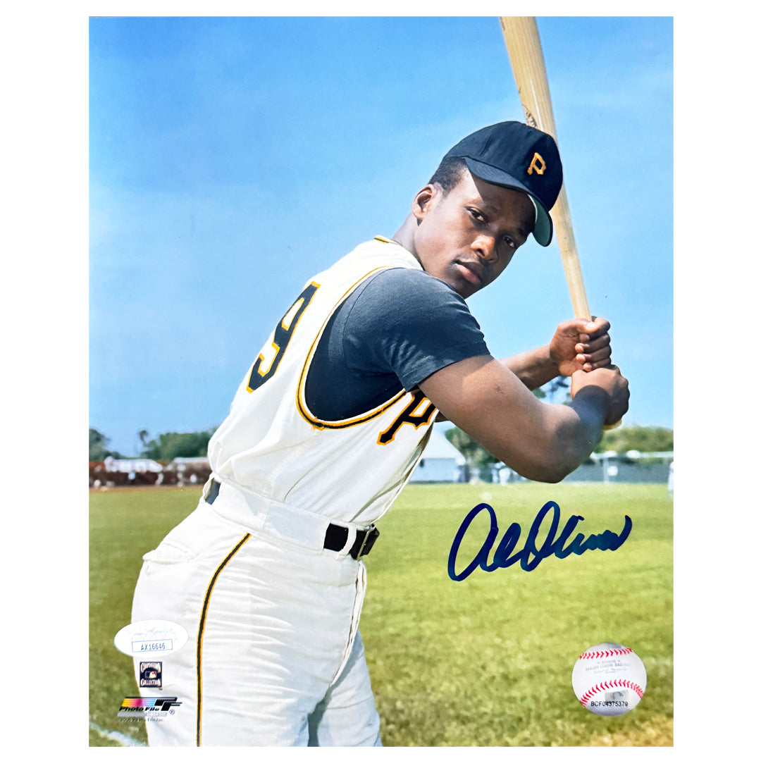 Al Oliver Signed Pittsburgh Pose 4 Baseball 8x10 Photo (JSA)