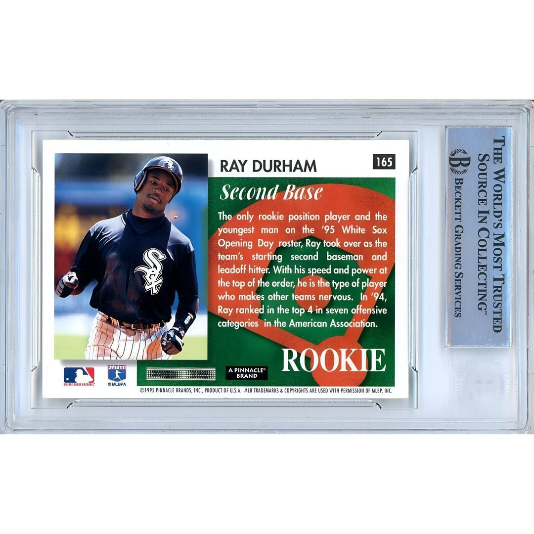 Ray Durham Chicago White Sox Signed 1995 Score Summit Rookie Card Beckett Auto Slab