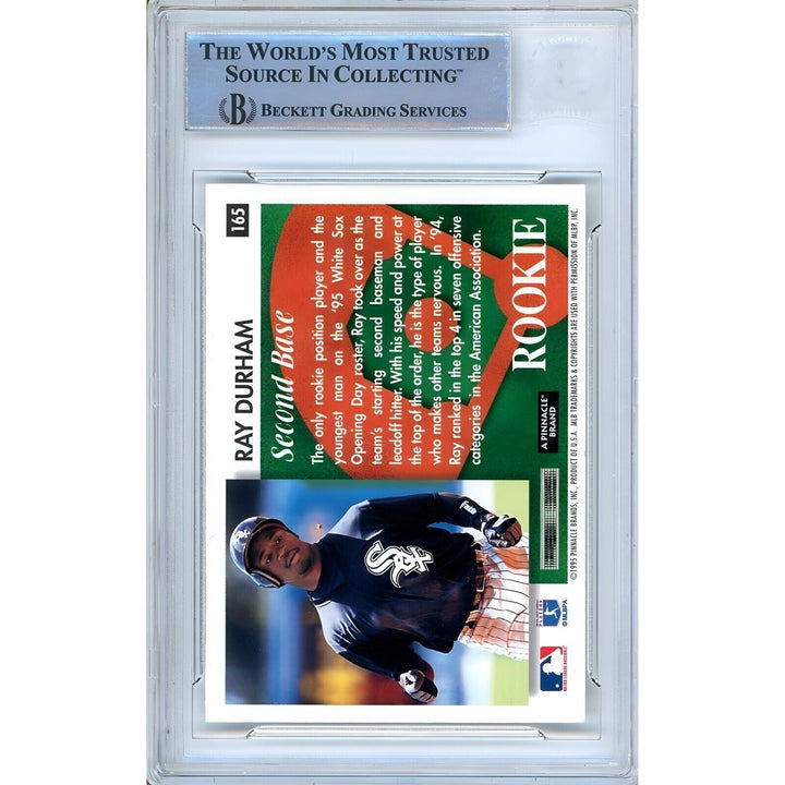 Ray Durham Chicago White Sox Signed 1995 Score Summit Rookie Card Beckett Auto Slab