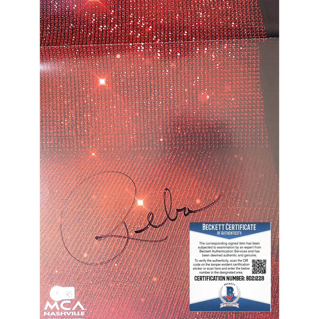 Reba McEntire Signed 36x24 Inch Poster Country Music TV Star Beckett Authentic Auto COA