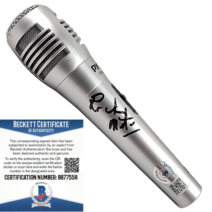 Ricky Morton Signed Microphone WWE Wrestling Rock N Roll Express Beckett COA Proof