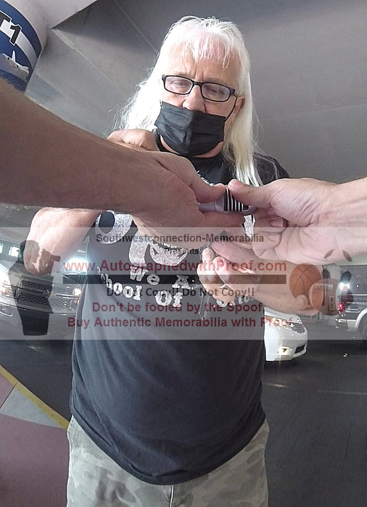 Ricky Morton Signed Microphone WWE Wrestling Rock N Roll Express Beckett COA Proof