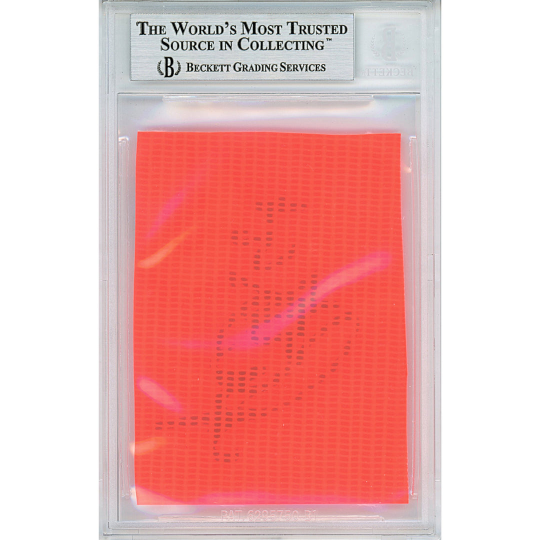 Robert Quinn Signed Chicago Bears Football TD Pylon Piece Sig Cut Beckett Auth Auto Slab