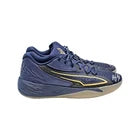 Breanna Stewart Seattle Storm Autographed 2022-23 Turkish League Season Game Worn Pair of Puma Navy/Gold Athlete Exclusive Sneakers (Stewart LOA)