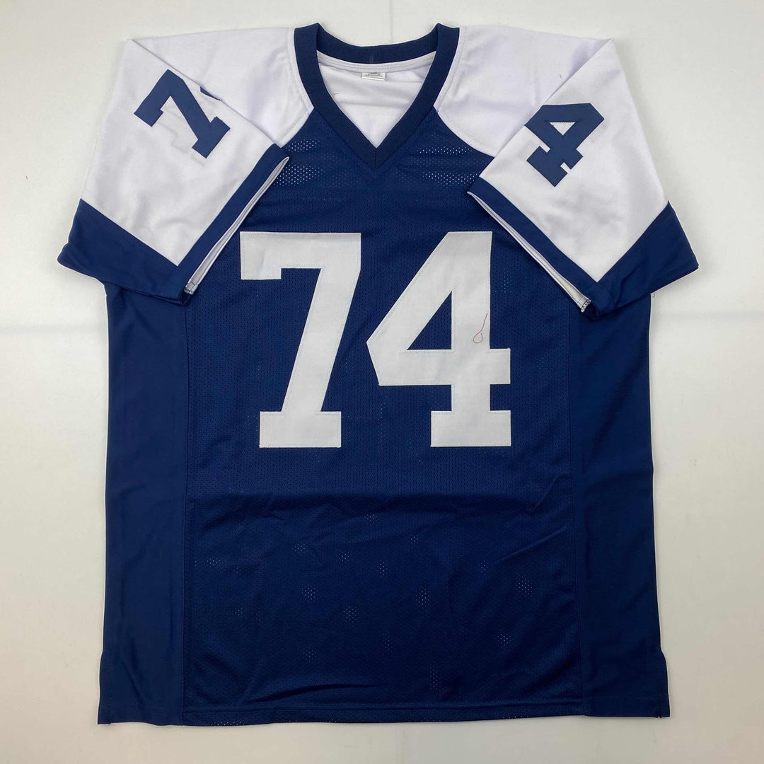 Facsimile Autographed Bob Lilly Dallas Thanksgiving Day Reprint Jersey Men's XL