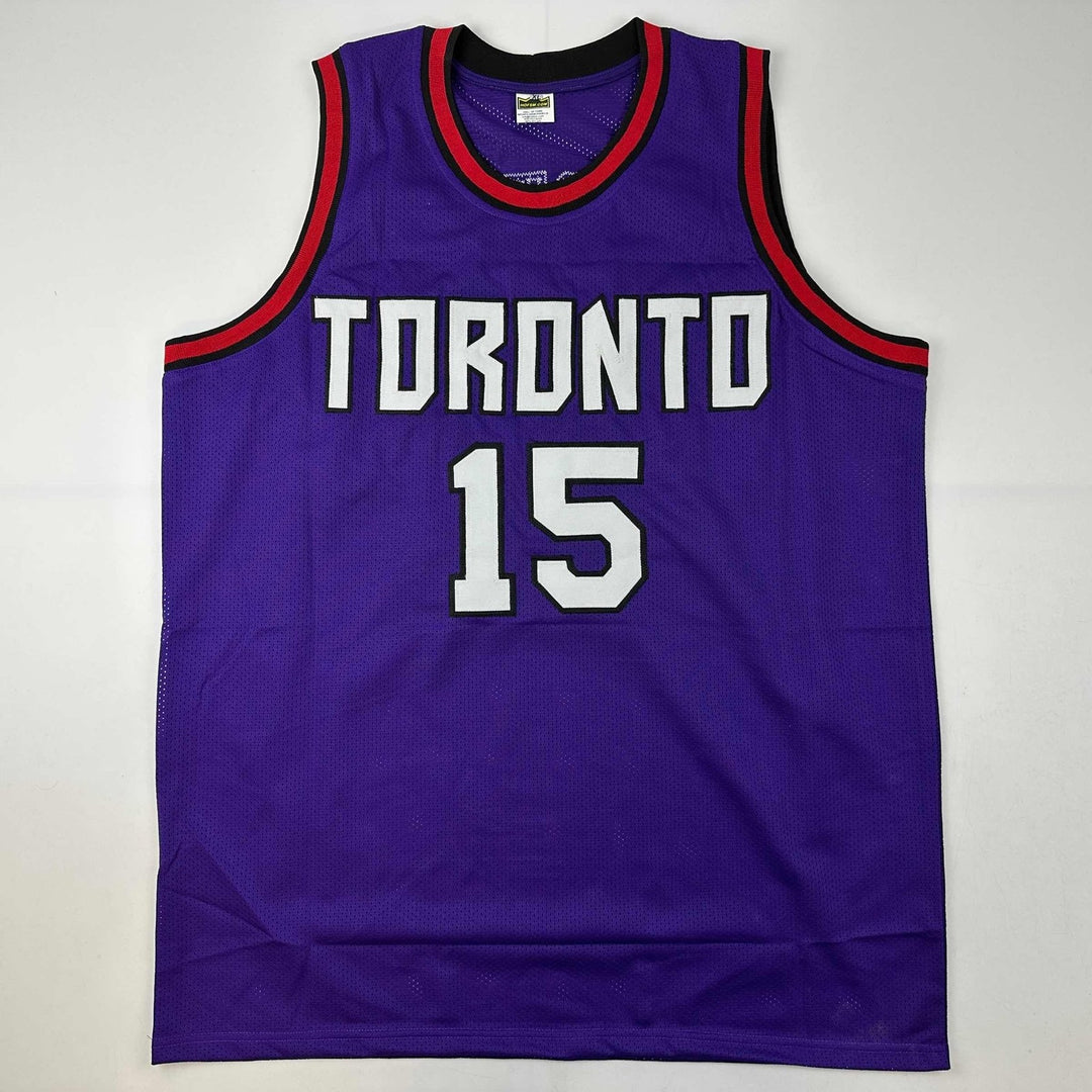 Autographed/Signed Vince Carter Toronto Purple Jersey PSA/DNA COA