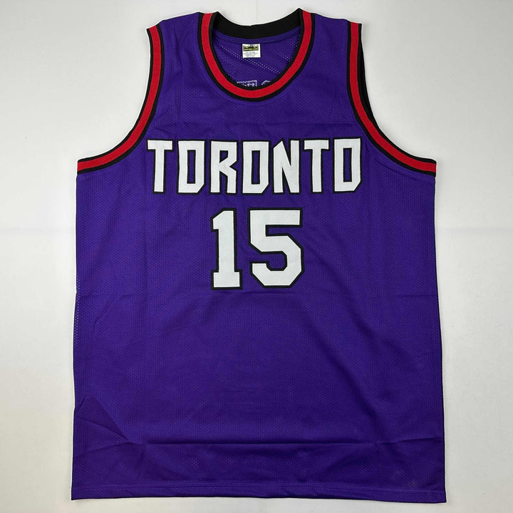 Autographed/Signed Vince Carter Toronto Purple Jersey PSA/DNA COA
