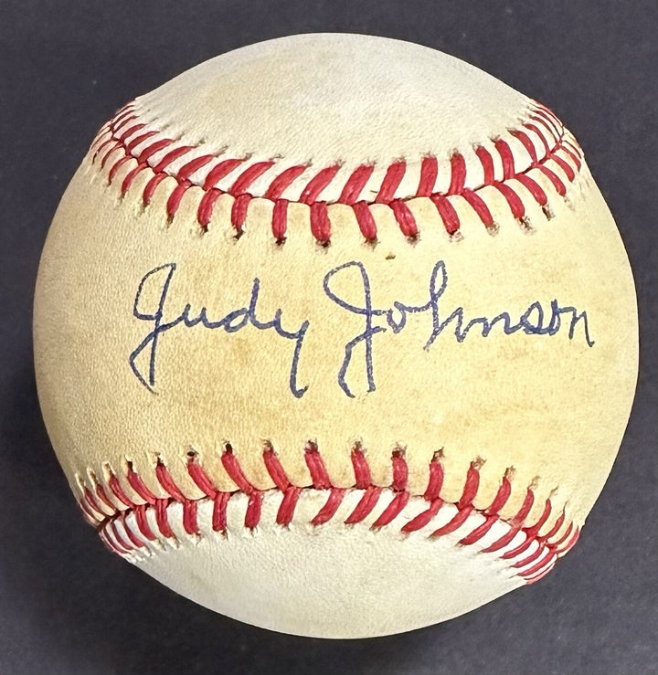 Judy Johnson Signed Official NL Baseball Bold Hof Autograph Negro League PSA COA