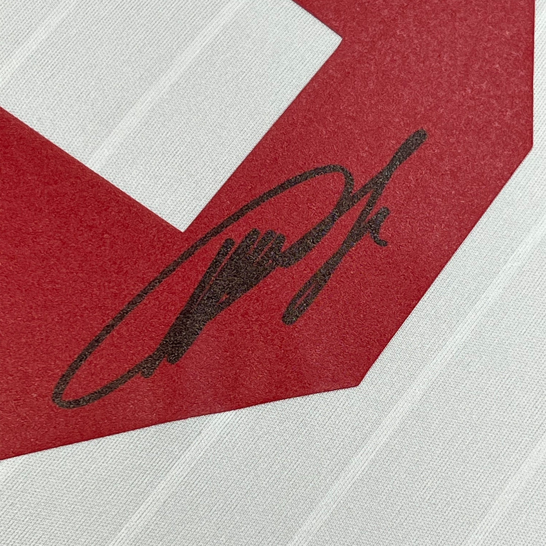 Framed Autographed/Signed Ricardo Kaka AC Milan 33x42 White Jersey BAS COA