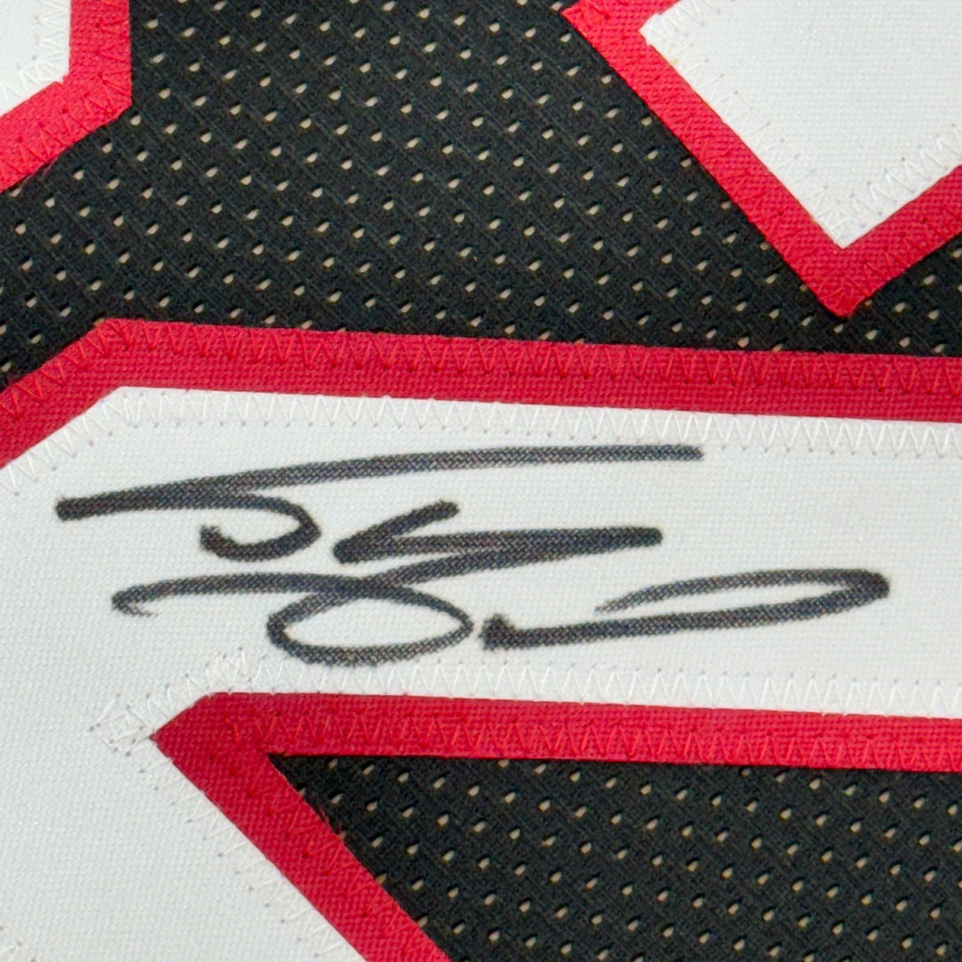 FRAMED Signed SHAQUILLE SHAQ O'NEAL 35x39 Miami Black Jersey COA