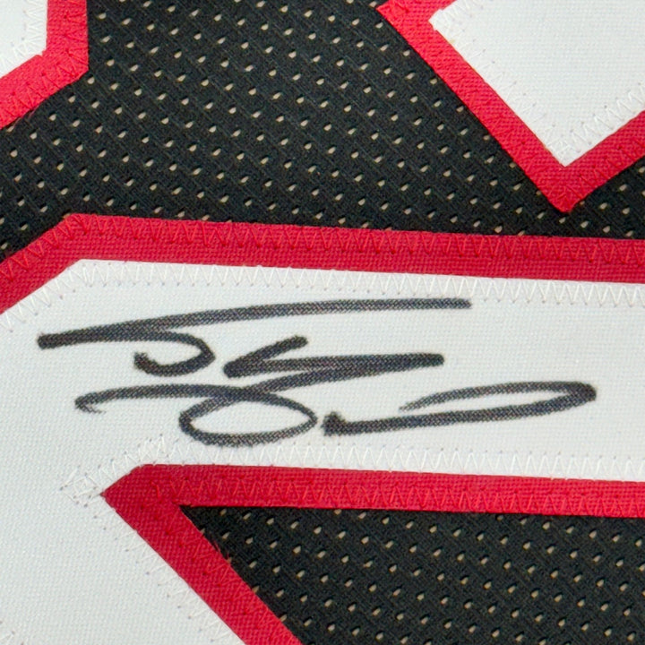 FRAMED Signed SHAQUILLE SHAQ O'NEAL 35x39 Miami Black Jersey COA