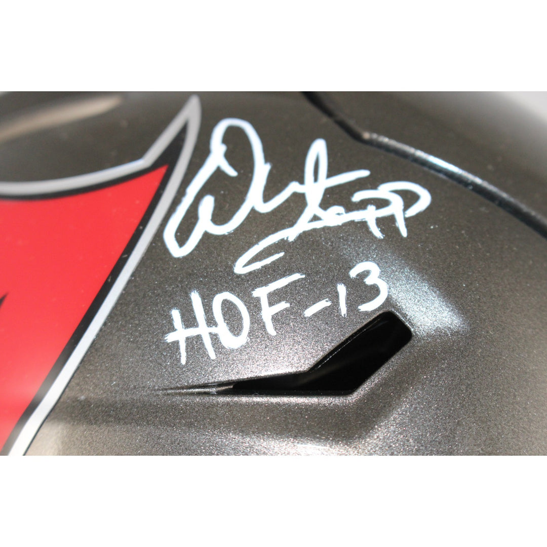 Warren Sapp Signed Tampa Bay Buccaneers Mid-Size Midi Helmet HOF Beckett W 54872