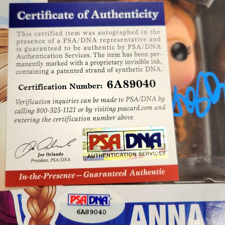 *READ* KRISTEN BELL Signed FROZEN "ANNA" Funko POP Vinyl Figure ~ PSA/DNA COA