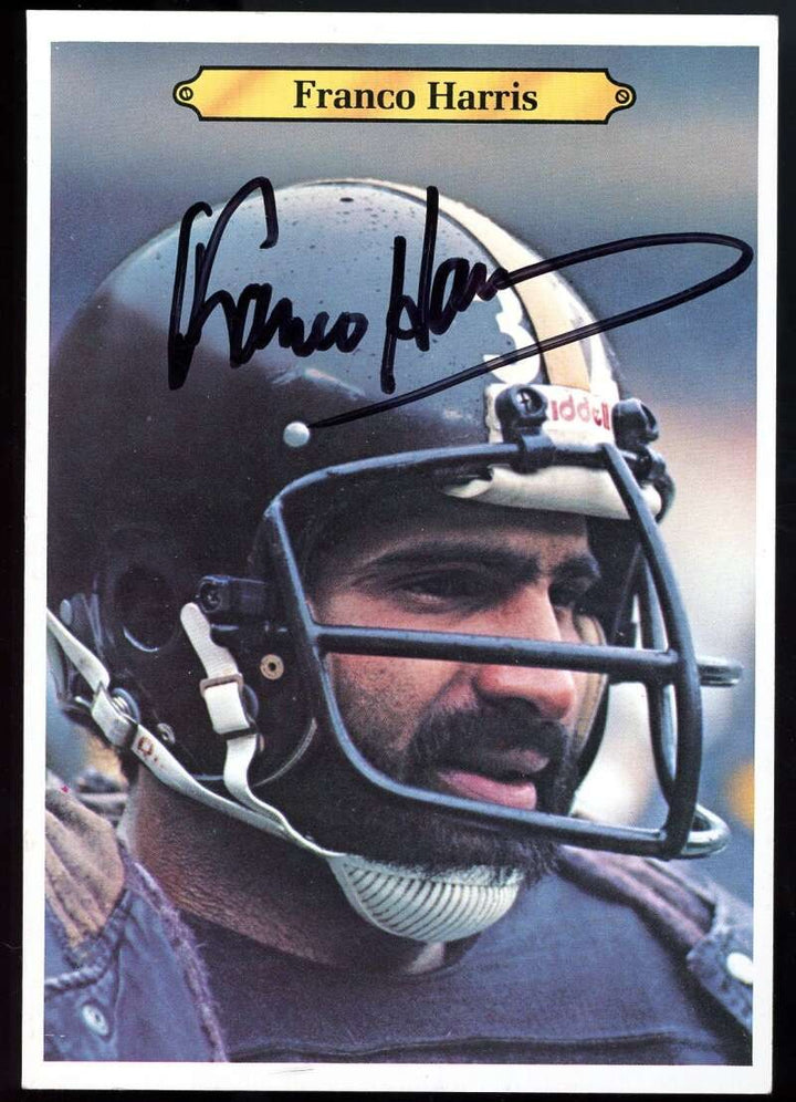 Franco Harris PSA DNA Signed 1980 Topps Super Autograph
