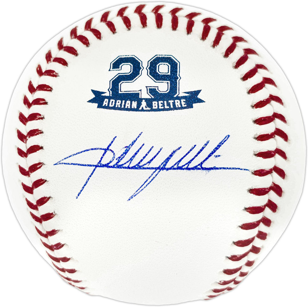 Adrian Beltre Signed Retirement Logo MLB Baseball Texas Rangers Beckett Wit