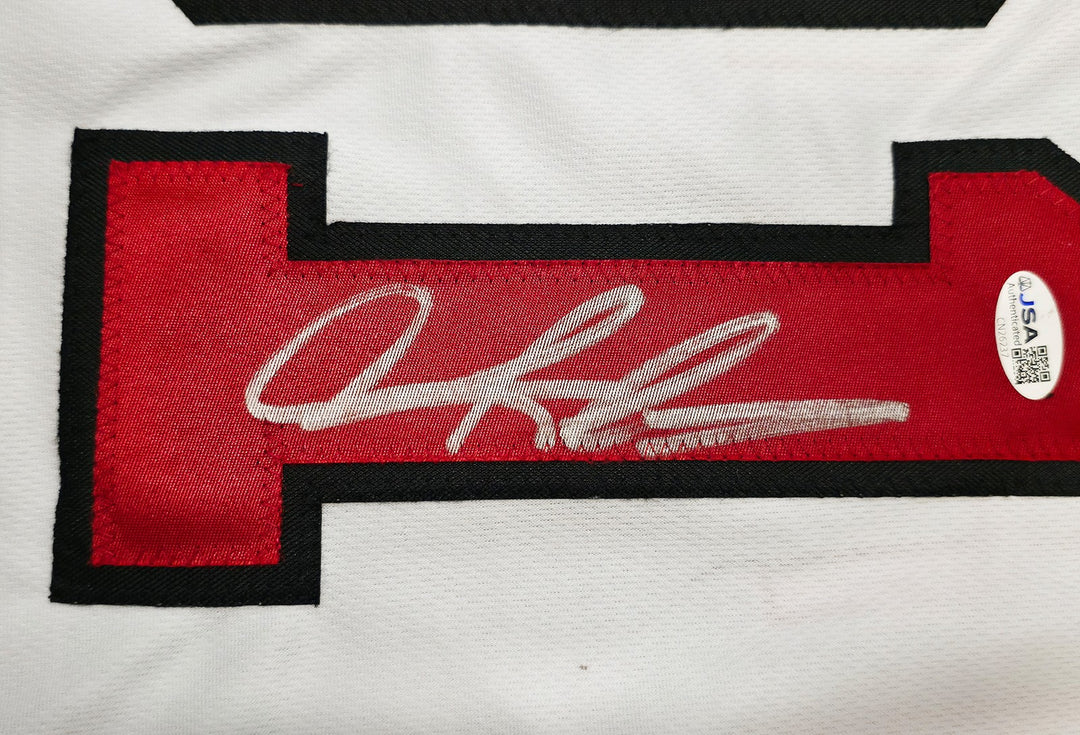 Chicago Bulls Dennis Rodman Signed White Jersey JSA