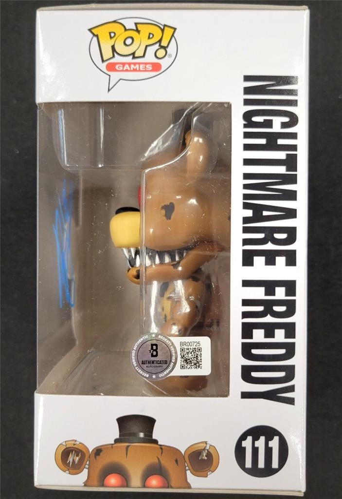 Josh Hutcherson signed Five Nights Nightmare Freddy Funko Pop! 111 ~ Beckett BAS