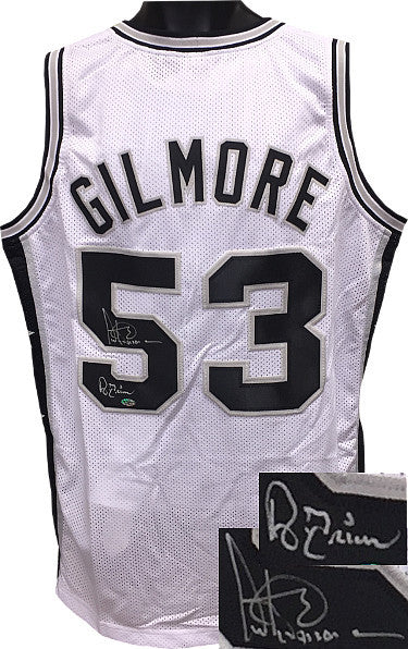 Artis Gilmore signed White TB Stitched Basketball Jersey A-Train XL- LEAF HOLO