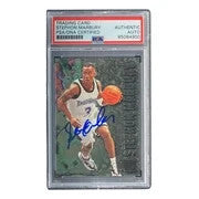 Stephon Marbury Signed 1997 Fleer #189 Timberwolves Rookie Card PSA/DNA