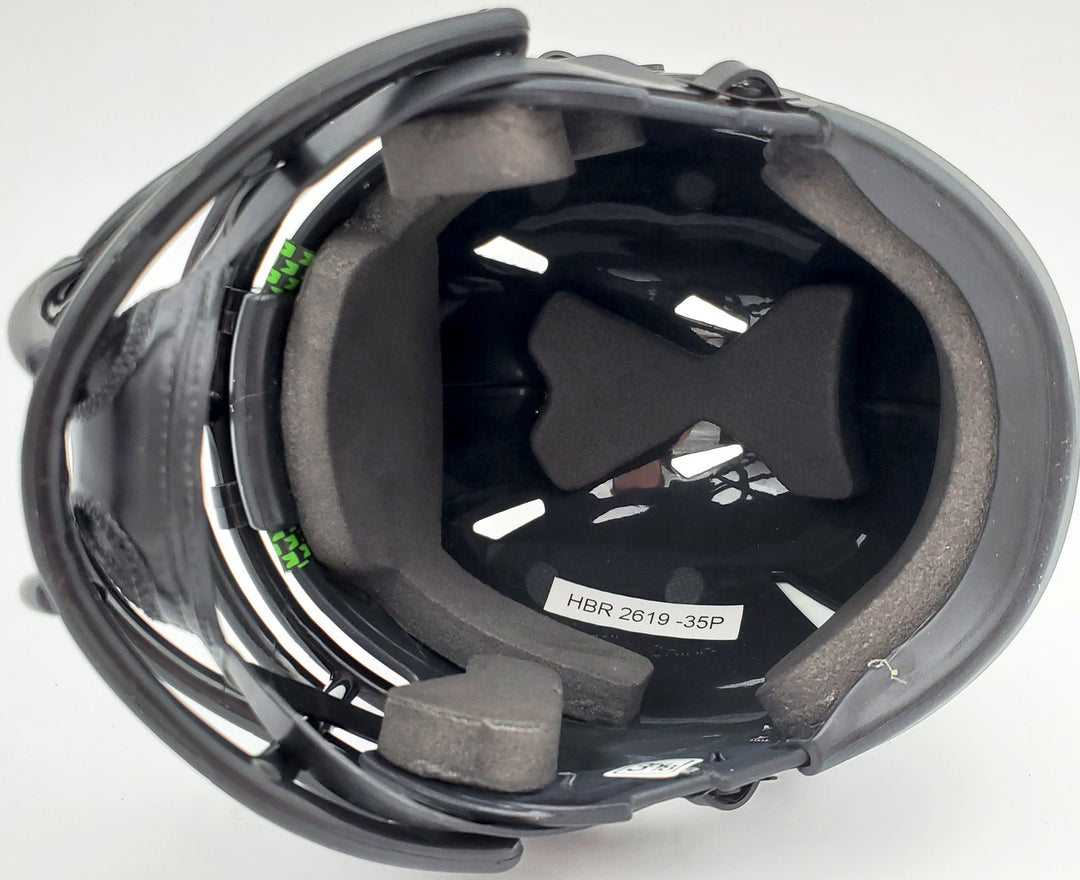 Russell Wilson Signed Eclipse Black Seahawks Speed Mini Helmet In Silver RW Holo