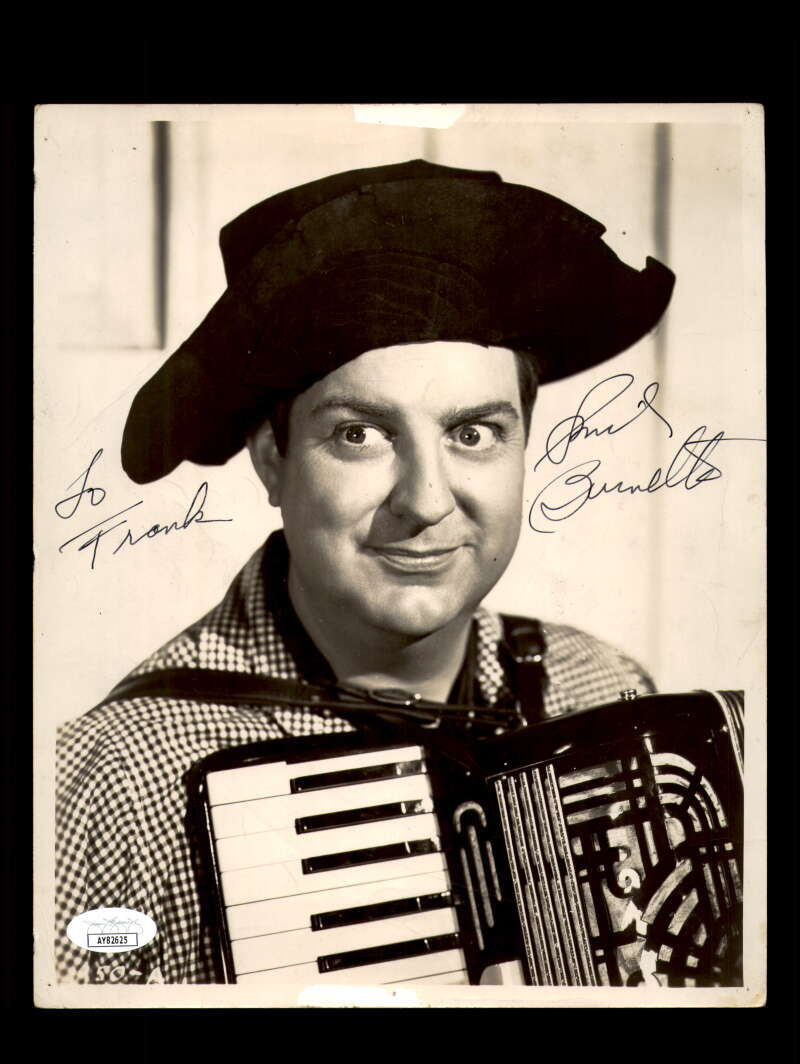 Smiley Burnette JSA Coa Signed 8x10 Photograph Autograph