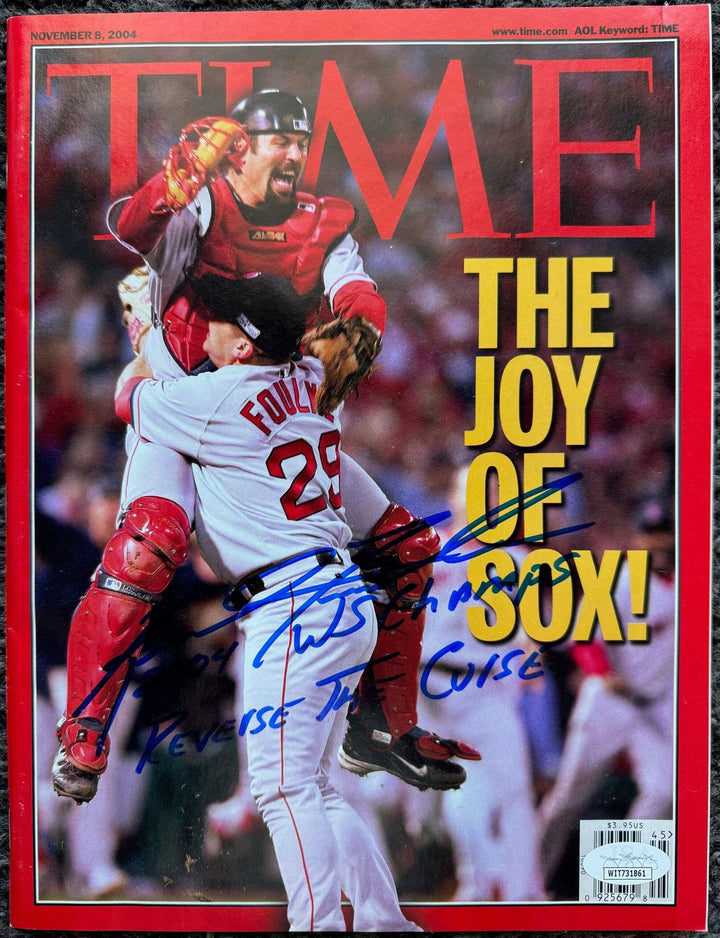 Keith Foulke Autographed Time Magazine November 8 2004 (JSA)