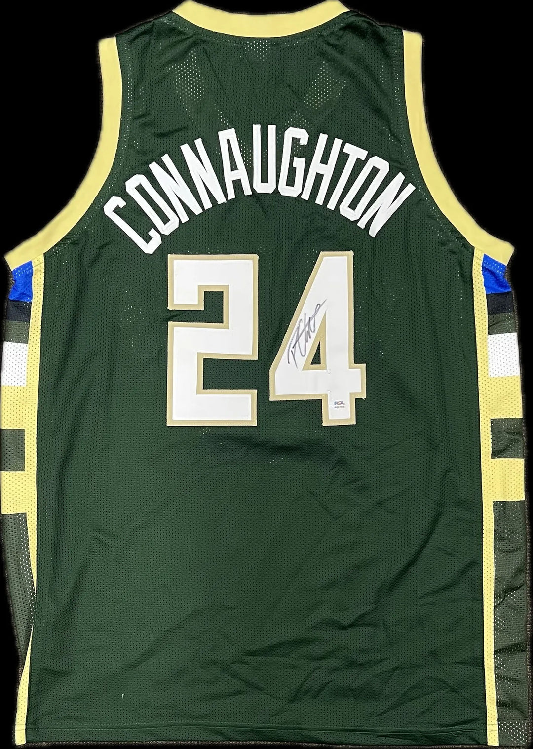 Pat Connaughton Signed Jersey PSA Milwaukee Bucks Autographed