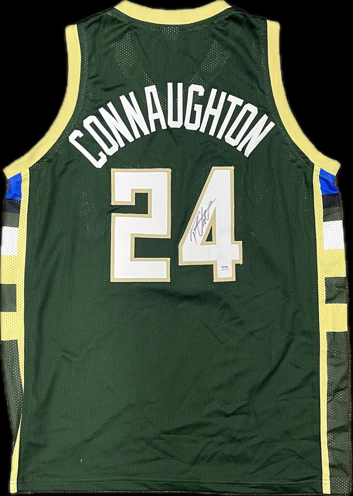 Pat Connaughton Signed Jersey PSA Milwaukee Bucks Autographed