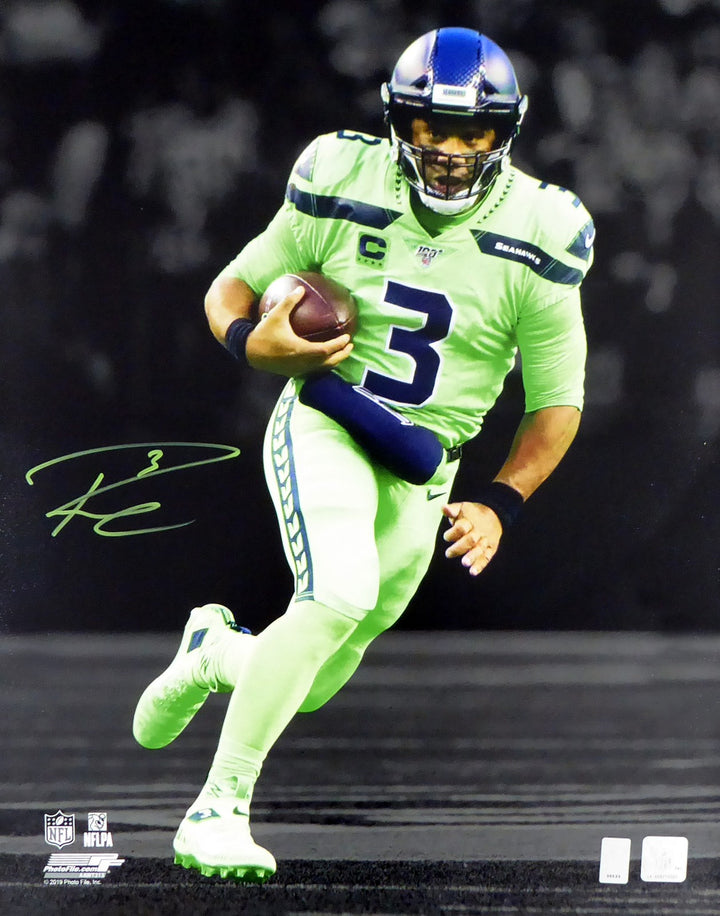 Russell Wilson Autographed Signed 16x20 Photo Seattle Seahawks RW Holo