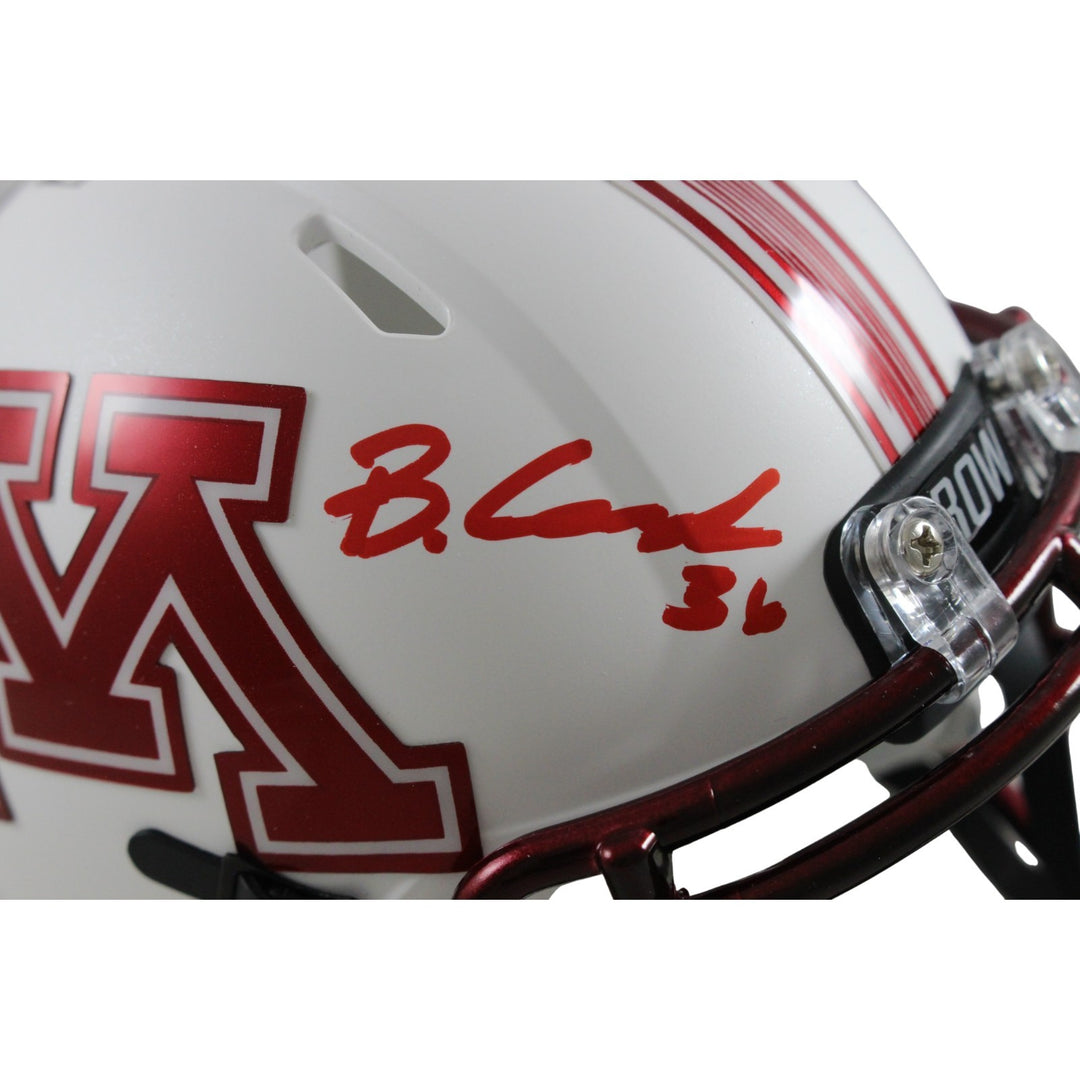 Blake Cashman Autographed Minnesota Gophers Mini Helmet Beckett Witness 56175