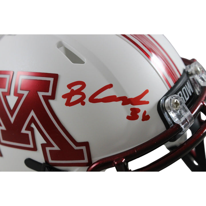 Blake Cashman Autographed Minnesota Gophers Mini Helmet Beckett Witness 56175
