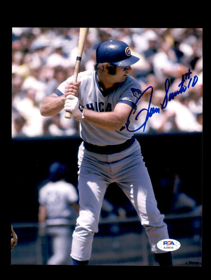 Ron Santo # 10 PSA DNA Coa Signed 8x10 Photo Autograph
