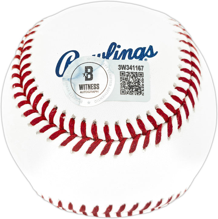 Randy Johnson Signed Official HOF Logo Baseball Seattle Mariners Beckett Wit