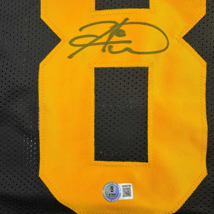 Autographed/Signed Hines Ward Pittsburgh Color Rush Football Jersey JSA COA