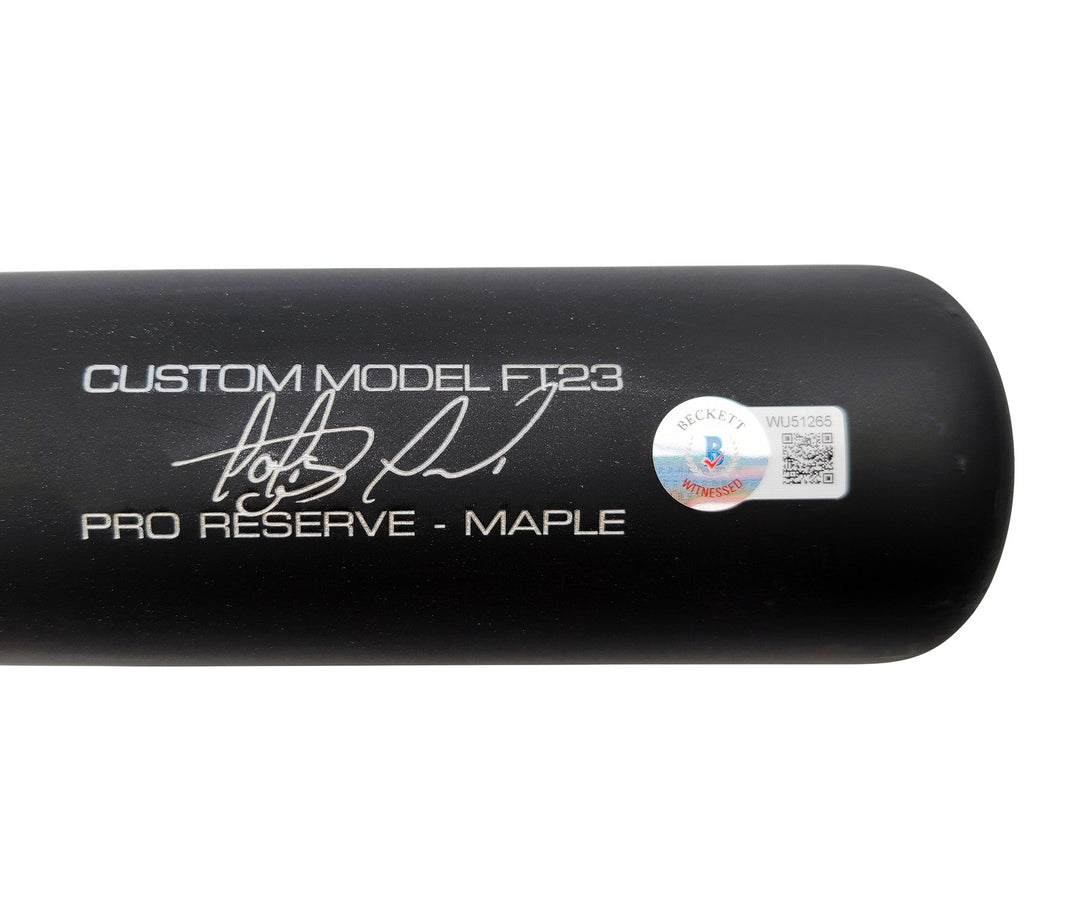 Fernando Tatis Jr. Signed Matte Black Victus Game Model Bat Padres Beckett